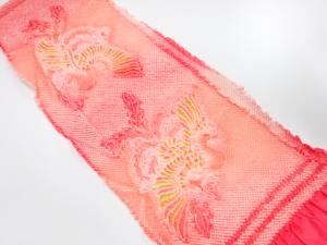 正絹　振袖用　絞り　帯揚げ